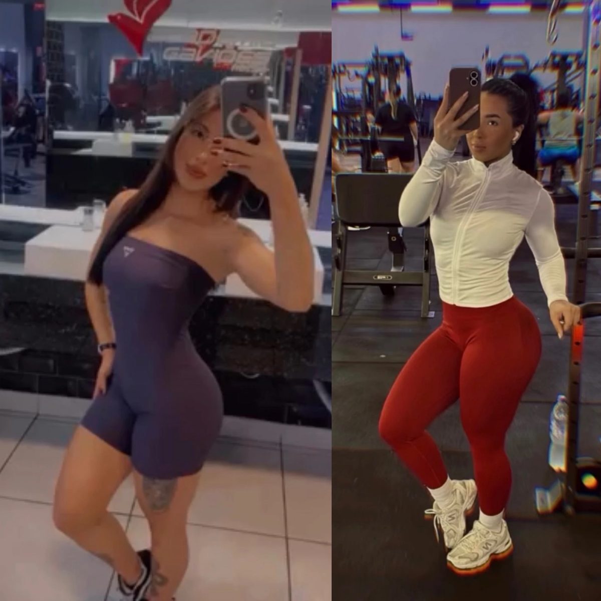 Antes e depois de aluna do Scalea Team — emagrecimento e definição